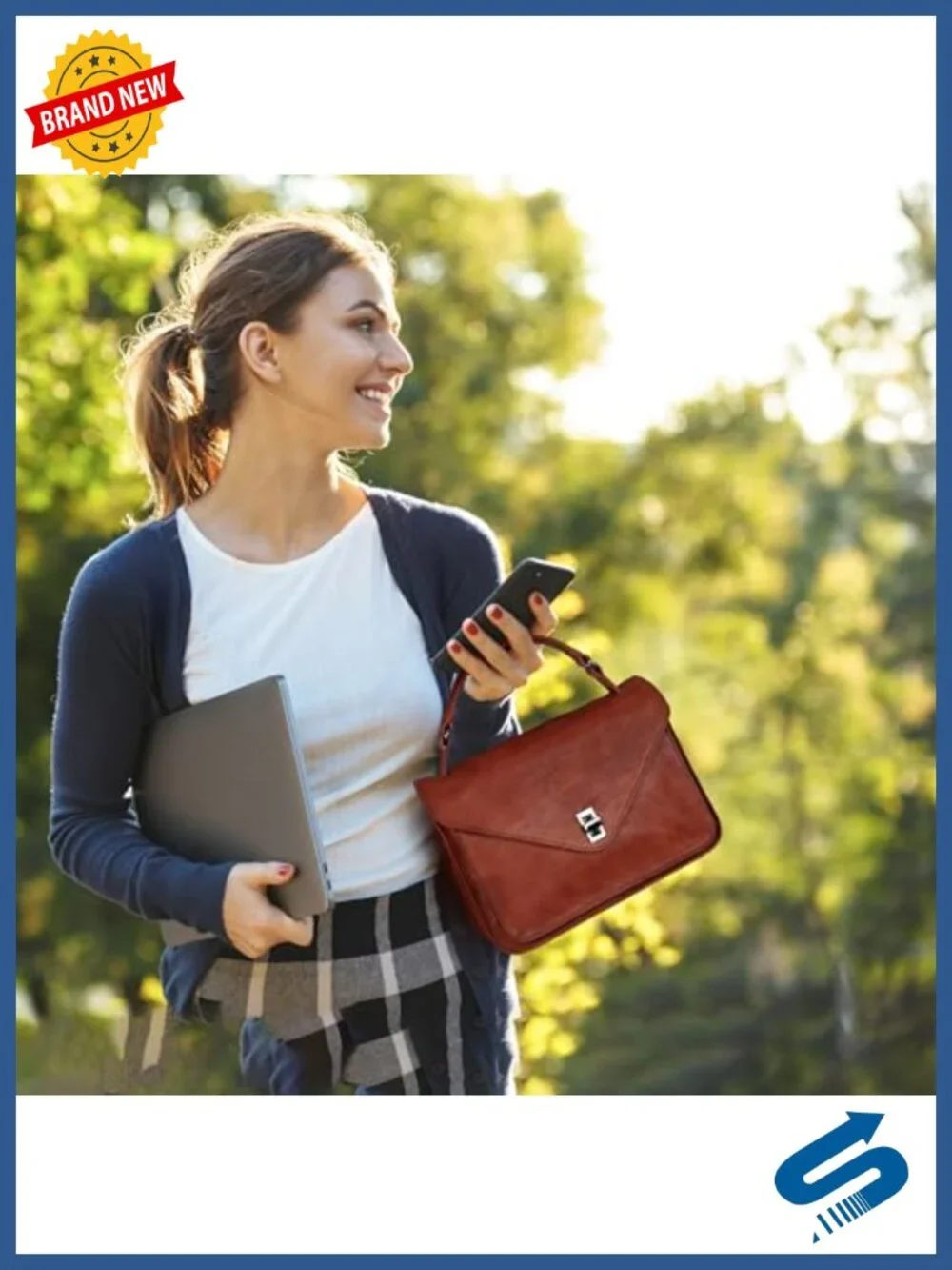 Genuine Leather Satchel Crossbody Bag Shoulder Tote Top Handle Purse